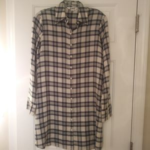 BB Dakota Plaid Shirt Dress XS